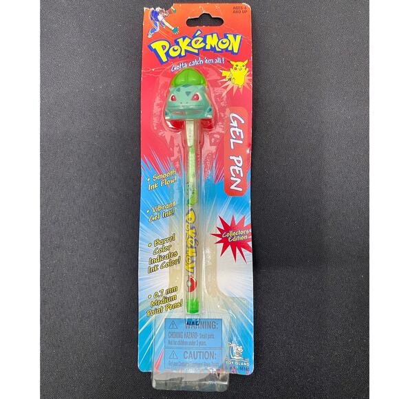 Pokemon Other - New Vintage 1999 Pokémon Collector's Edition Bulbasaur Gel Pen